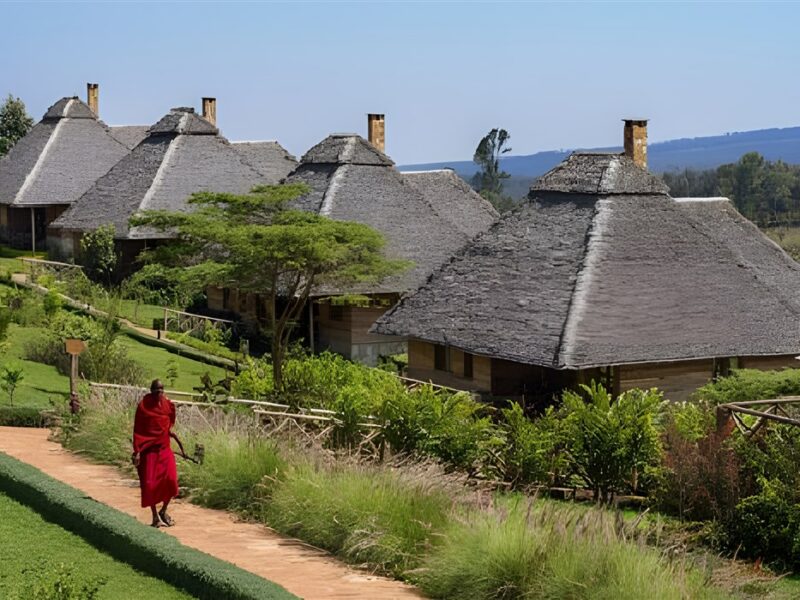 Exterior of cottages