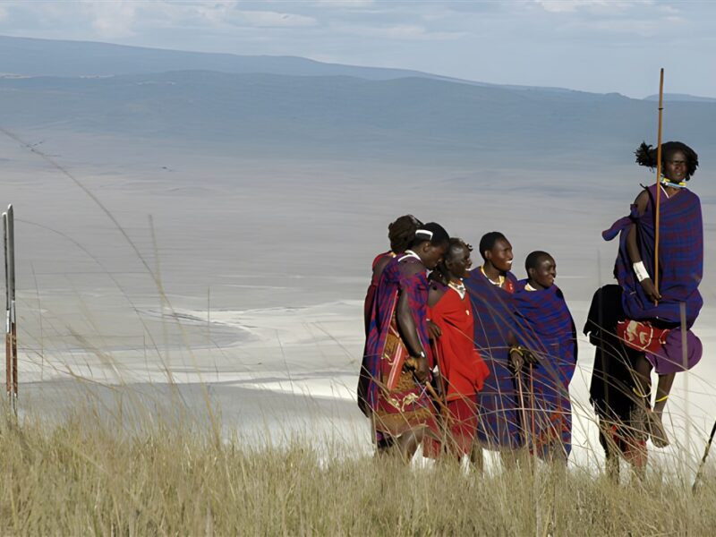 Masai in the Crater