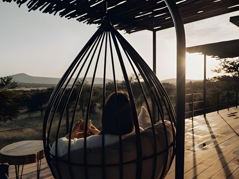 Private deck with view