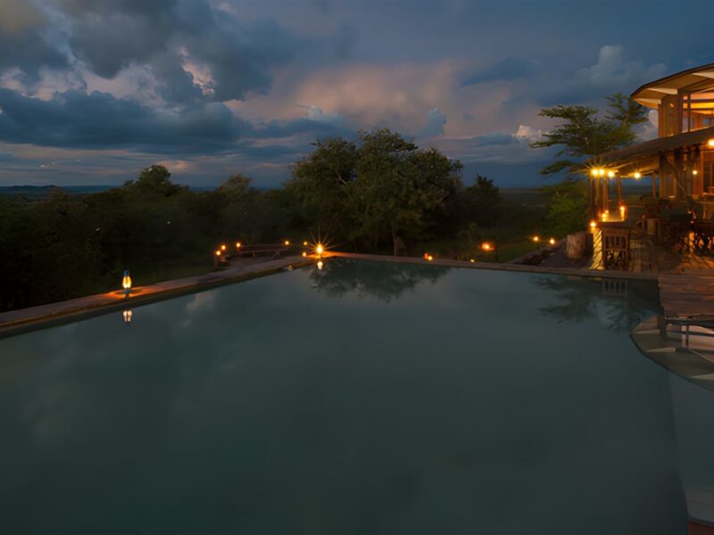 Pool at night