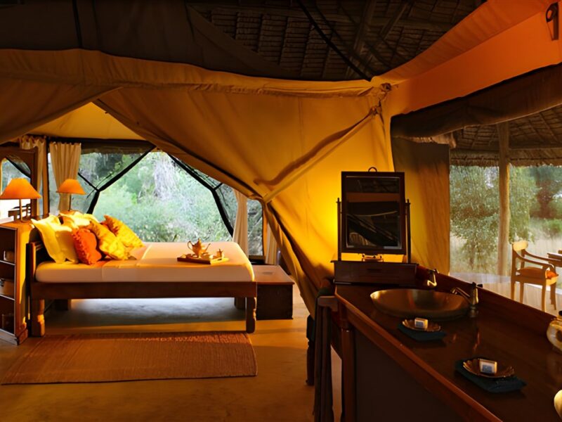Tent interior