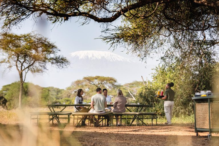 Angama Amboseli Dining in the Tortillis Forest
