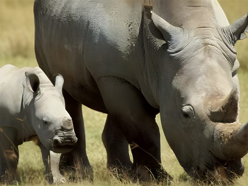White rhinos