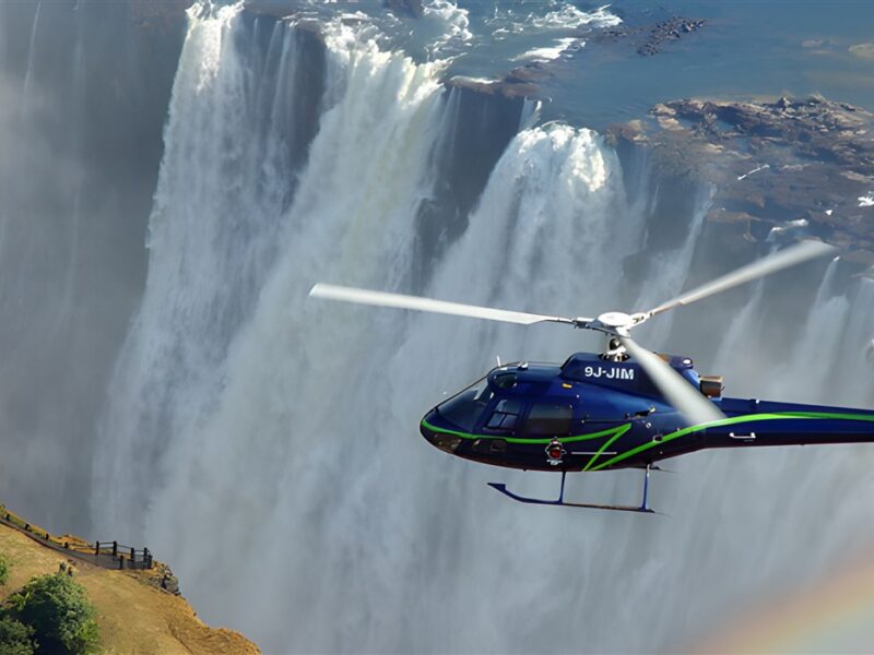 Helicopter over the Falls